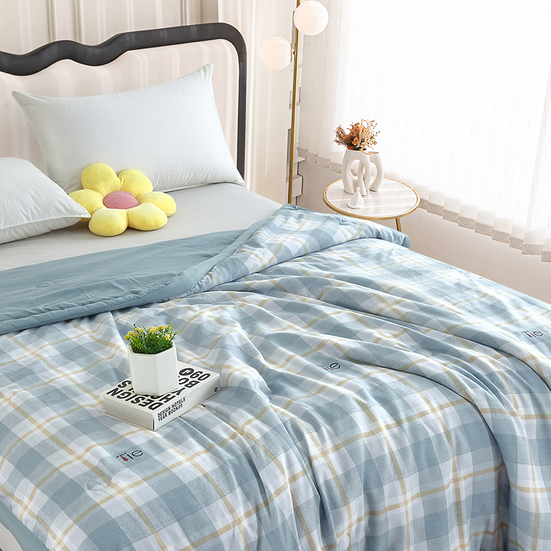 紫韵格调亲肤水洗被200*230CM（单位：床） 麦饭石 200*230